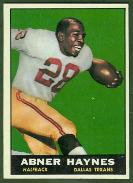 Abner Haynes 1961 Topps football card