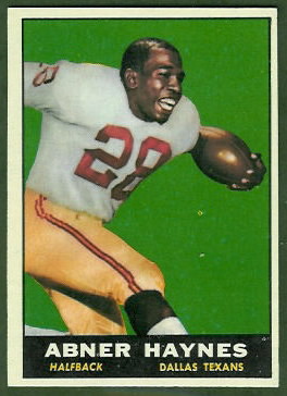 Abner Haynes 1961 Topps football card