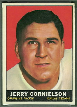 Jerry Cornelison 1961 Topps football card
