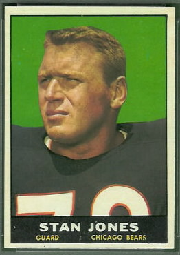 Stan Jones 1961 Topps football card