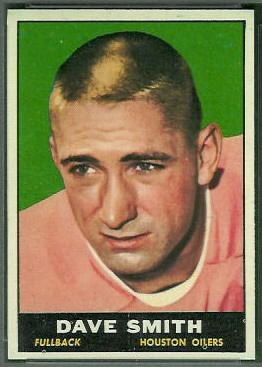 Dave Smith 1961 Topps football card