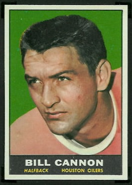 Billy Cannon 1961 Topps football card