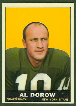 Al Dorow 1961 Topps football card