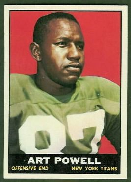 Art Powell 1961 Topps football card