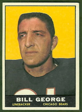 Bill George 1961 Topps football card Bill George 1961 Topps football card