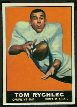 Tom Rychlec 1961 Topps football card