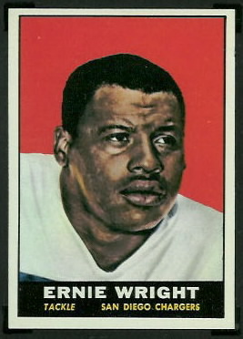 Ernie Wright 1961 Topps football card