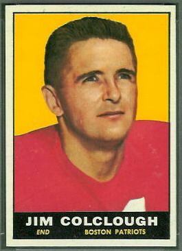 Jim Colclough 1961 Topps football card