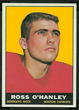 Ross O'Hanley 1961 Topps football card