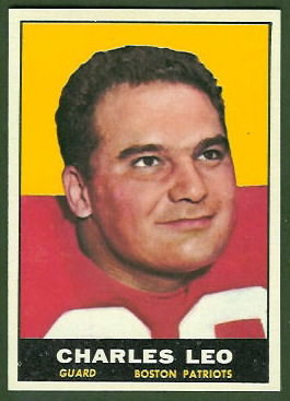 Charley Leo 1961 Topps football card