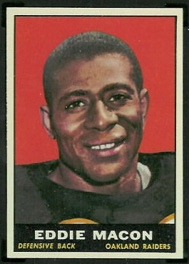 Eddie Macon 1961 Topps football card