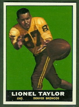 Lionel Taylor 1961 Topps football card