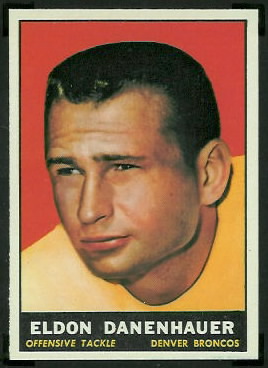 Eldon Danenhauer 1961 Topps football card