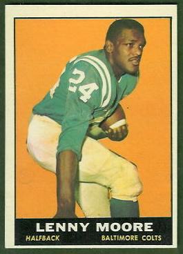 Lenny Moore 1961 Topps football card