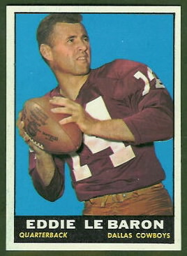 Eddie LeBaron 1961 Topps football card