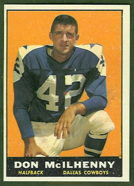 Don McIlhenny 1961 Topps football card