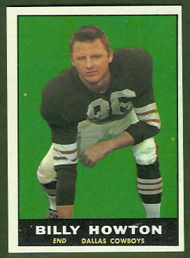Bill Howton 1961 Topps football card