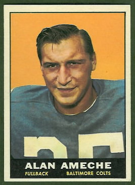 Alan Ameche 1961 Topps football card