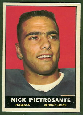 Nick Pietrosante 1961 Topps football card