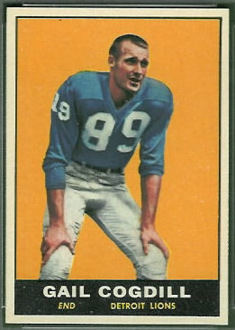 Gail Cogdill 1961 Topps football card