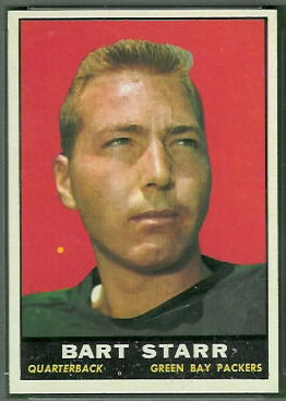 Bart Starr 1961 Topps football card