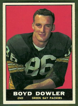 Boyd Dowler 1961 Topps football card Boyd Dowler 1961 Topps football card