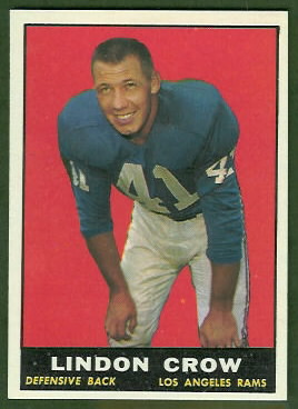 Lindon Crow 1961 Topps football card