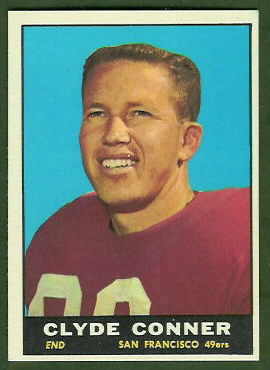 Clyde Conner 1961 Topps football card