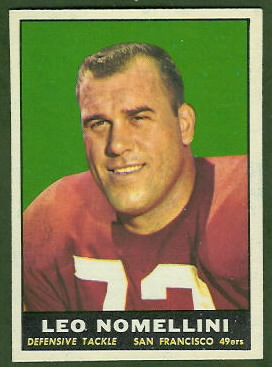 Leo Nomellini 1961 Topps football card