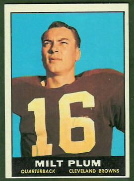 Milt Plum 1961 Topps football card