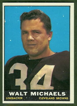 Walt Michaels 1961 Topps football card