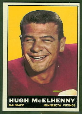 Hugh McElhenny 1961 Topps football card