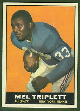 Mel Triplett 1961 Topps football card