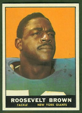 Roosevelt Brown 1961 Topps football card