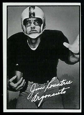 Jim Rountree 1961 Topps CFL football card