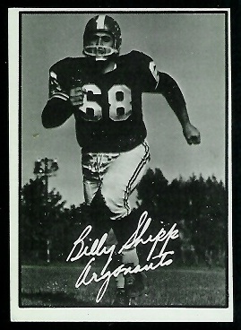 Billy Shipp 1961 Topps CFL football card