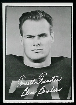 Farrell Funston 1961 Topps CFL football card