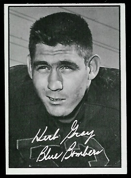 Herb Gray 1961 Topps CFL football card