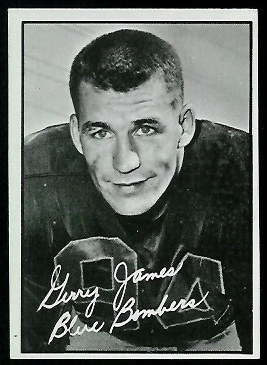 Gerry James 1961 Topps CFL football card