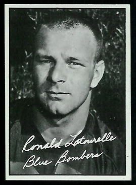Ron Latourelle 1961 Topps CFL football card