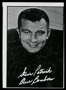 Steve Patrick 1961 Topps CFL football card