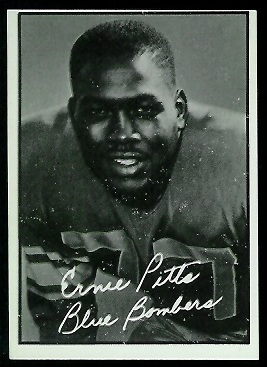 Ernie Pitts 1961 Topps CFL football card