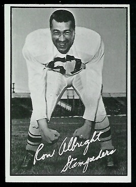 Ron Allbright 1961 Topps CFL football card