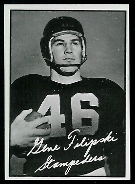 Gene Filipski 1961 Topps CFL football card