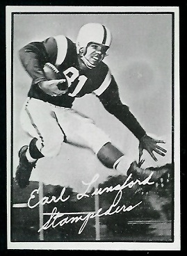 Earl Lunsford 1961 Topps CFL football card Earl Lunsford 1961 Topps CFL football card