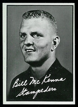 Bill McKenna 1961 Topps CFL football card
