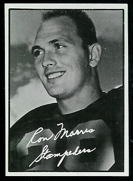 Ron Morris 1961 Topps CFL football card