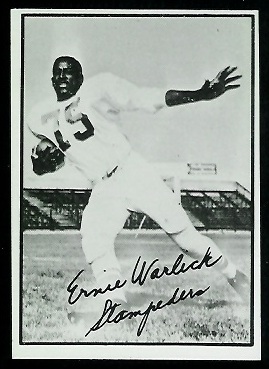 Ernie Warlick 1961 Topps CFL football card Ernie Warlick 1961 Topps CFL football card
