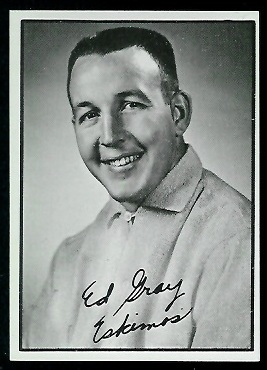 Ed Gray 1961 Topps CFL football card