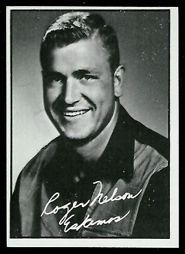 Roger Nelson 1961 Topps CFL football card Roger Nelson 1961 Topps CFL football card